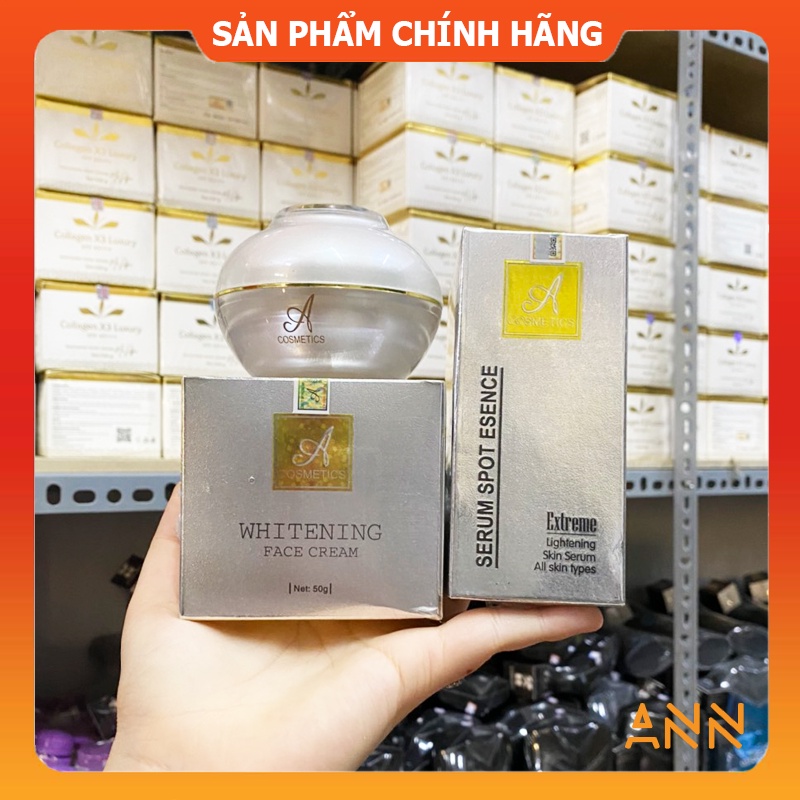 [Chính hãng] Combo kem face Pháp A Cosmetics + Serum spot esence A cosmetics công ty Phương Anh